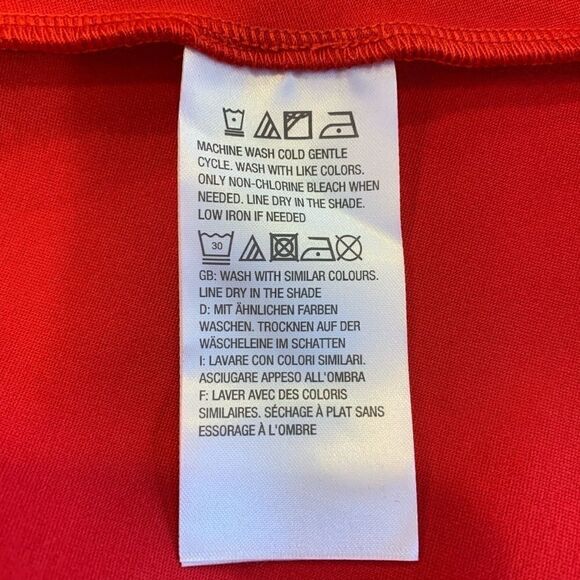 H by Halston Red Fit & Flare Dress Plus Size - Picture 9 of 10